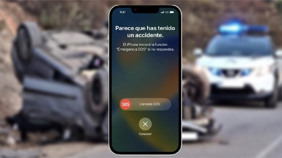 ¿Cómo funciona la detección de accidentes en iPhone y en qué modelos está disponible?